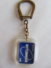 Plastic key fob "SONNECLAIR radio television" st Christophe relief Bourbon