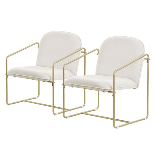 Lot fauteuils beiges or - de, beiges-or