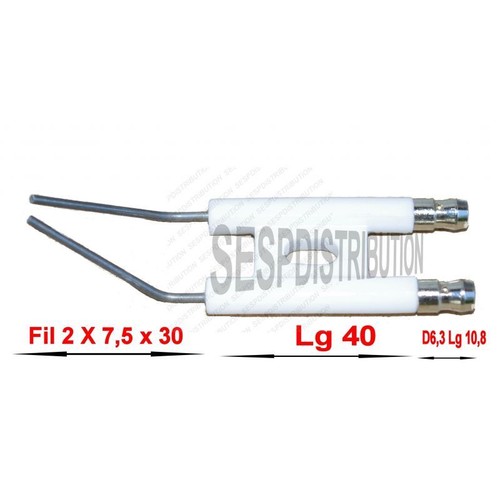 Electrode précoudée cosse - , de