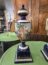 2 SUPERBE PAIRE DE VASES ANCIENS EN FAÏENCE- 