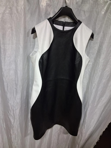 Robe cuir crop - robe, en