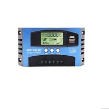 Portable 100A MPPT Solar Panel Regulator Charge Controller 12V/24V LCD Display