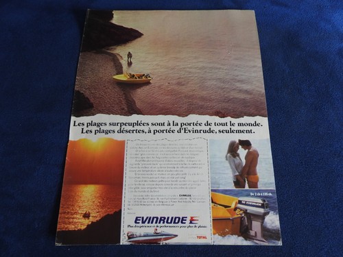 Publicité bateau evinrude - publicité,