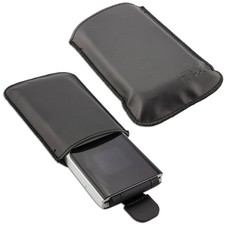 caseroxx Slide Poche pour Nokia 2720 Flip en noir fait de Cuir artificiel