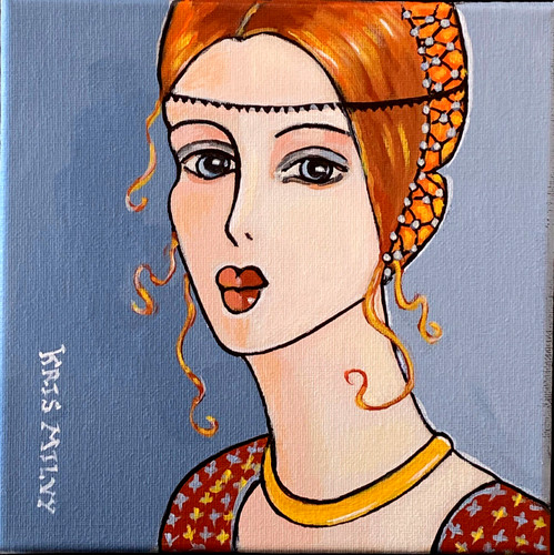 Tableau peinture portrait - peinture,