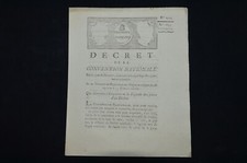 ARCHIVE REVOLUTION FRANCAISE-DECREE COIN-EPINAL-MIRECOURT 1793