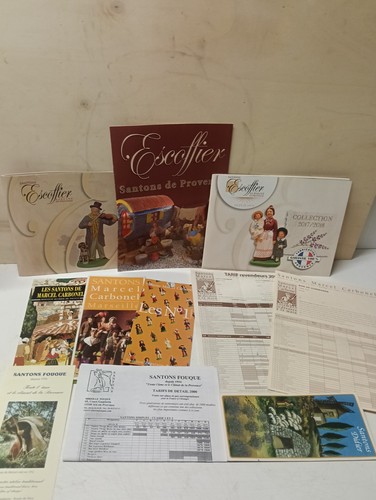 Lot catalogues santons - lot, de