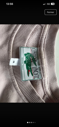 Pull lacoste rose - pull,
