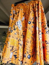Unique Vintage Magnolia Park Halloween Cats Bat Spiders Skirt with Pockets L