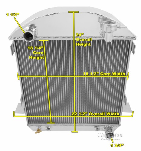 Champion row radiator for - champion, 2