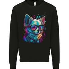 Un Sweat-Shirt Pour Homme Avec Un Chien Chihuahua Mignon Et Des Lunettes