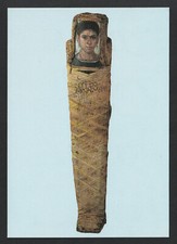 CPSM Mummy of Antinoe surrounded by its strips (Copte), Louvre Museum, 1974