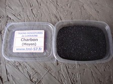Decor NATURAL CHARCOAL HO & O - 50 g approx - for floor & TENDER locomotive - MEDIUM