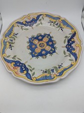 Assiette Décor Vieux Rouen Poulpard, Béatrix Malicorne