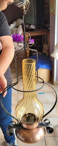 Ancienne suspension laiton - ancienne,