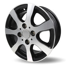 Remorque Alliage TR3 Argent Noir 5Jx13 100x4 ET30 600kg P. Ex. pour 155R13C