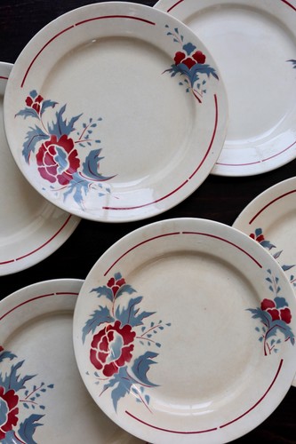 Assiettes plates vintage - assiettes, –