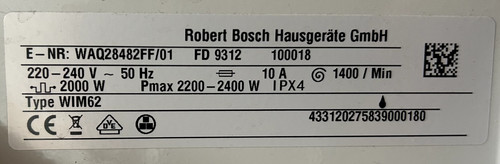 Lave linge bosch - lave-linge,