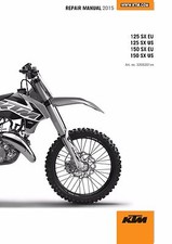 KTM Service Workshop Shop Repair Manual Book 2015 150 SX 