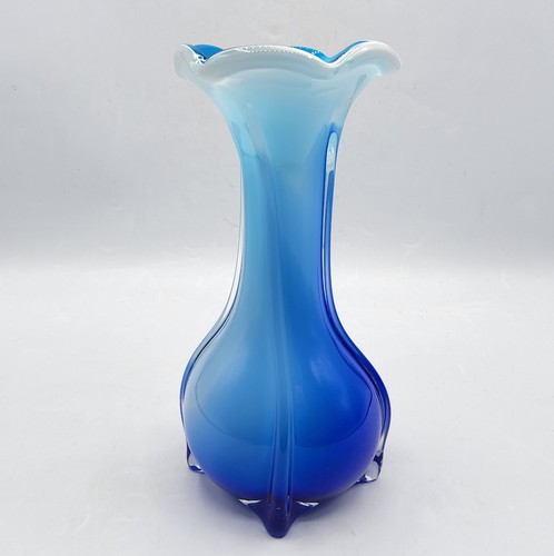 Vase verre soufflé - vase, opaline