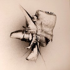 TABLEAU ART ABSTRAIT NOIR & BLANC  SIGNE ABSTRACT SIGNED ARTWORK VIDE ATELIER