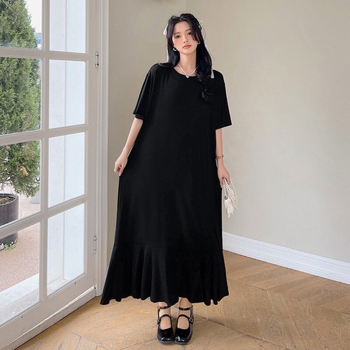 Femme robe manches courtes - femme,
