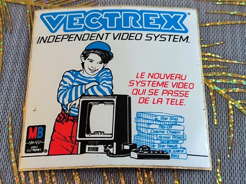 Vectrex autocollant papier - vectrex,