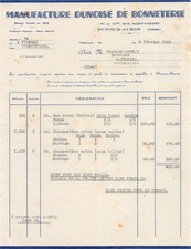 Facture   1939 MANUFACTURE