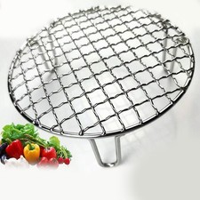 Grille de barbecue miroir en acier inoxydable poli avec jambe facile à manipule