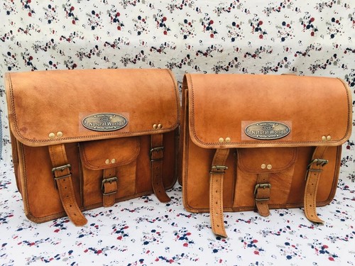 Sacoches moto vintage - 11",