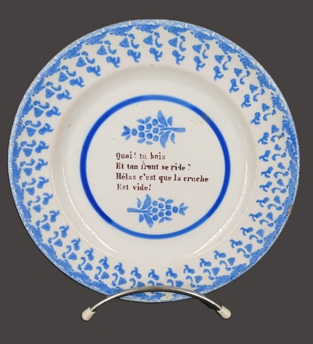 Ancienne assiette terre - assiette, en
