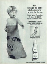 1966 Advertising 0321 Soupline Finished Baby Linen Reche Canvas