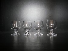 3+1 Daum Crystal Tasting Cognac Glasses Orval Models 8.2cm