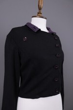 AVENTURES DES TOILES Black Long Sleeve Knit Cardigan Sweater Size 40