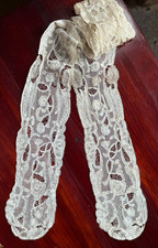 DENTELLE ANCIENNE PAIRE DE