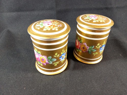 Paire pot couvert - couvert, porcelaine