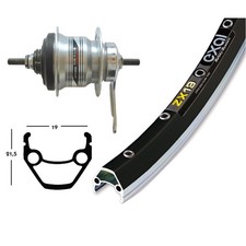 Roue Arrière 28x1, 75 Shimano