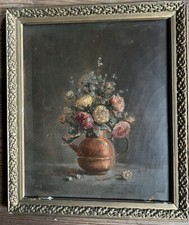 Tableau Ancien Huile Panneau