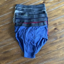 Fruit of the Loom Men's Fashion Brief Pack 6 Solids Multi Color Free Shipping S