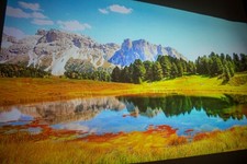 279cm Projecteur Écran Matériel Blanc Mat Spandex Tissu 16: 9 Aspect Ratio