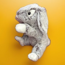 Doudou Peluche Lapin Gris
