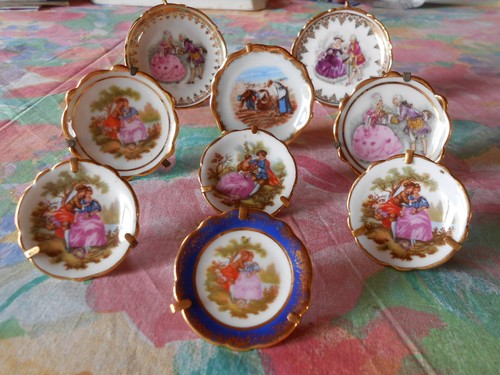 Mini assiettes vitrine - 9,