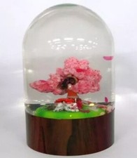Okami Amaterasu Issun Cherry Blossom Snow Globe Capcom Limited Merchandise
