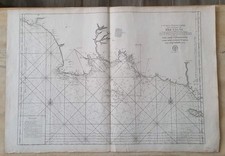 6e carte particulière des Costes de Bretagne Baye d'Hodierne Ile de Groix