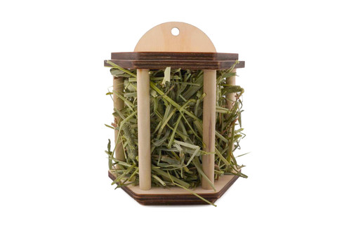 Wooden rabbit hay feeder - wooden,