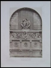 PARIS, PORTIQUE CERAMIQUE SEVRES, SQUARE DESRUELLES -1911- PLANCHE - ART NOUVEAU