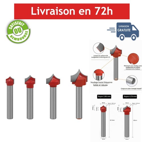 Lot fraises arrondir 6 - de, 4