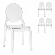 x 4 Chaise empilable en