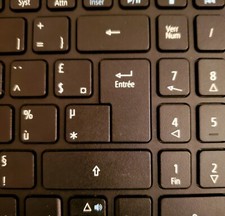 une touche Clavier  Azerty