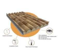 Panneaux Sandwich Imitation Tuiles